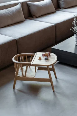 Smilla Toddler Stol, sortlakeret eg fra Oaklings