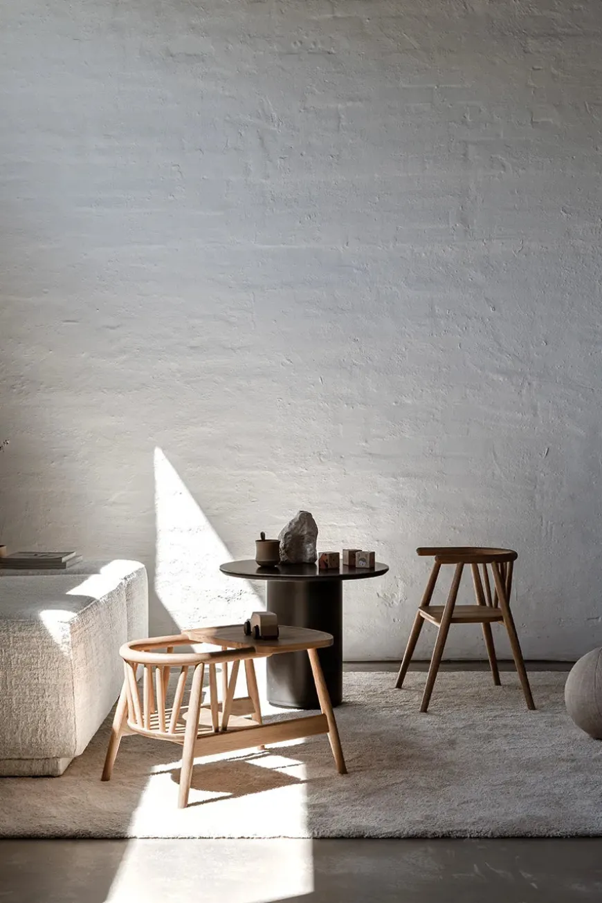 Smilla Toddler Stol, sortlakeret eg fra Oaklings