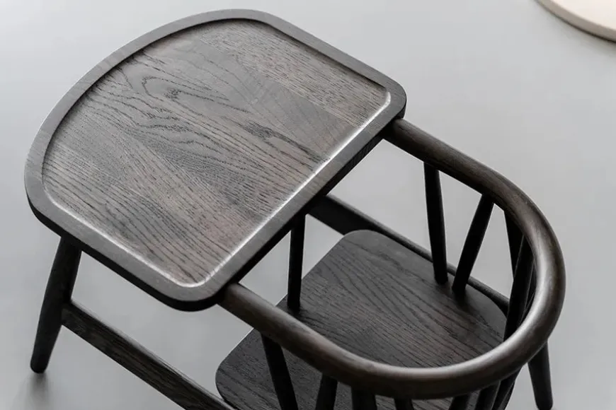 Smilla Toddler Stol, sortlakeret eg fra Oaklings