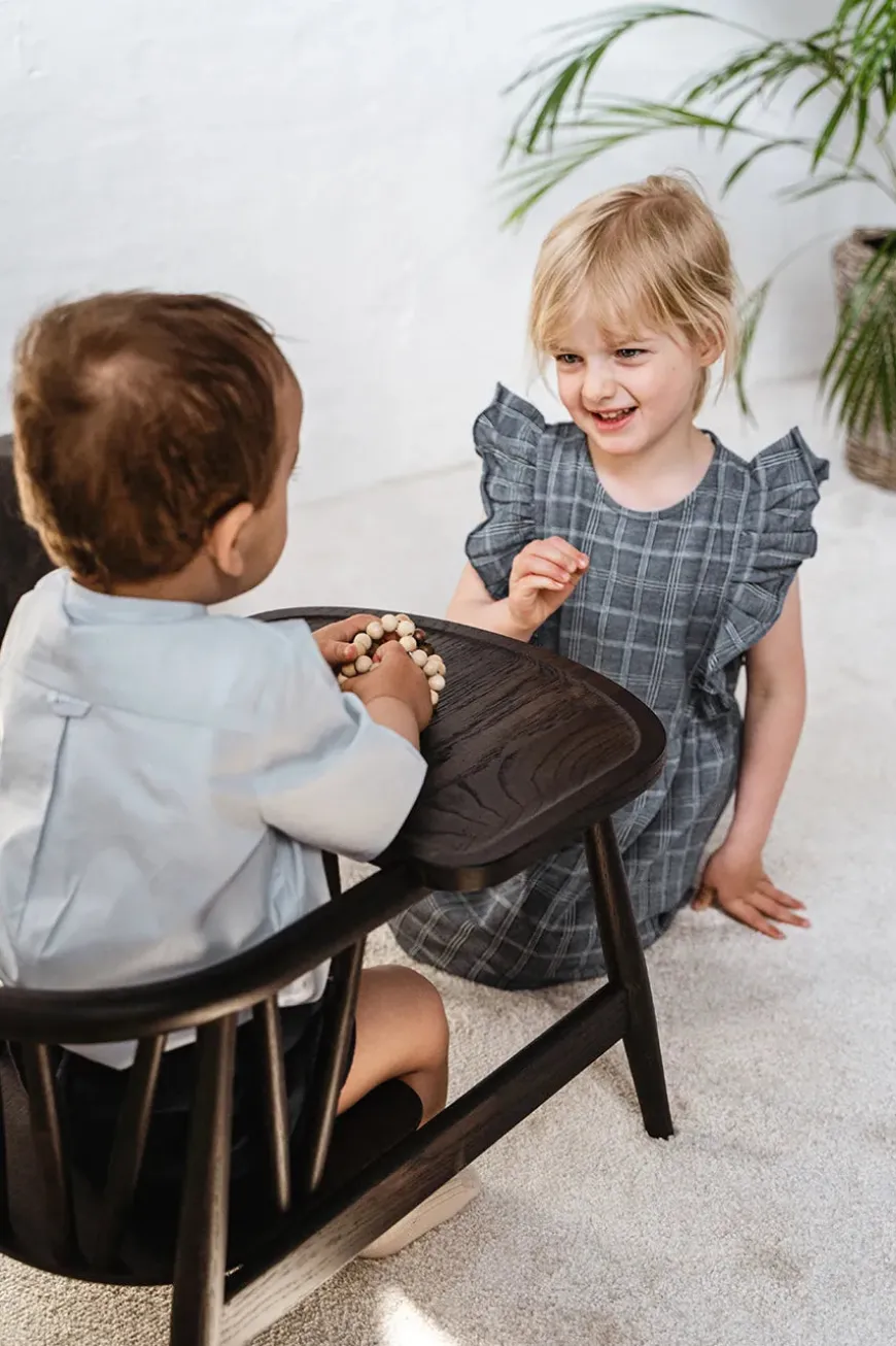 Smilla Toddler Stol, sortlakeret eg fra Oaklings