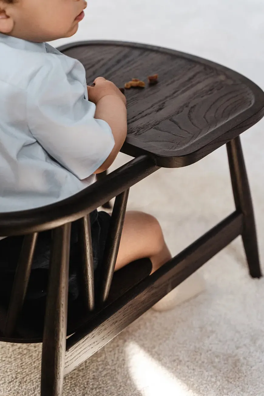 Smilla Toddler Stol, sortlakeret eg fra Oaklings