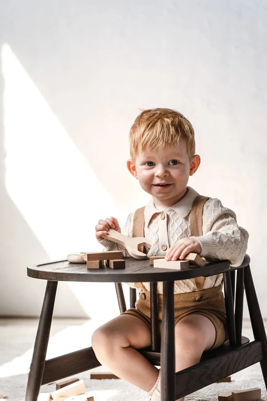 Smilla Toddler Stol, sortlakeret eg fra Oaklings