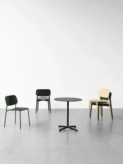 Soft Edge spisestol, stålben fra Hay