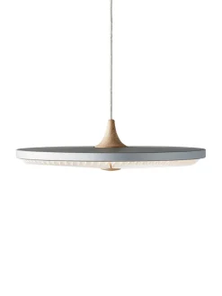 Soleil pendel medium, røget eg, papir skærm fra Le Klint