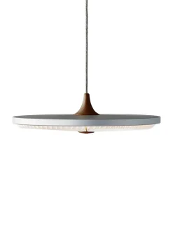 Soleil pendel medium, røget eg, papir skærm fra Le Klint