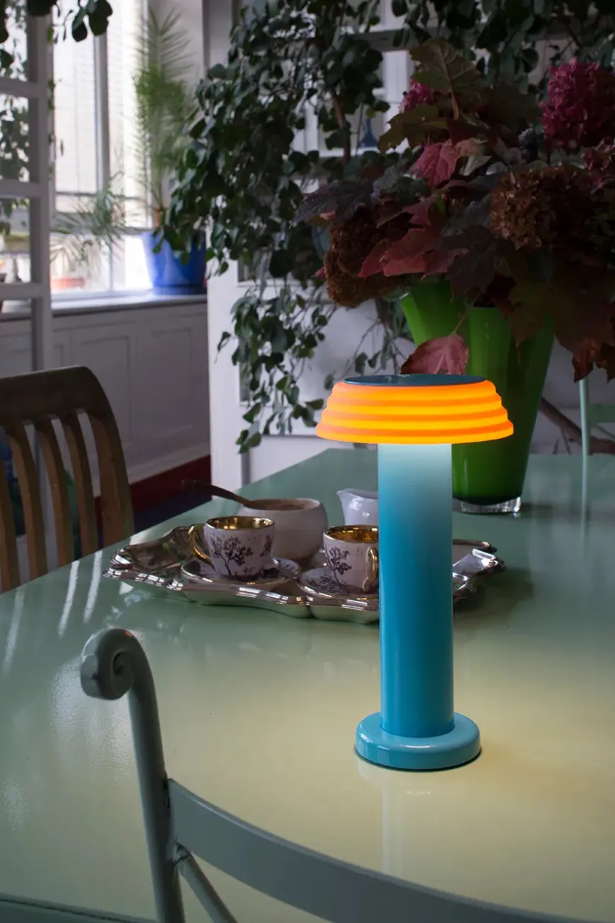 Sowden Light Portable Lamp PL1, blue/orange