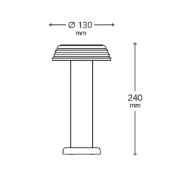 Sowden Light Portable Lamp PL1, blue/orange