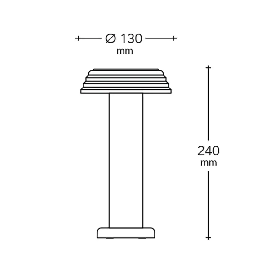 Sowden Light Portable Lamp PL1, blue/orange