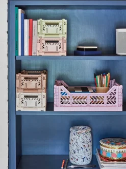 Splash Vase, Roll neck blue fra Hay