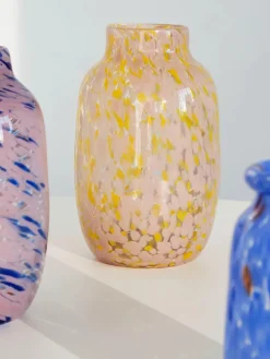 Splash Vase, Roll Neck White Dot fra Hay