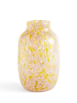 Splash Vase, Round light pink and blue fra Hay