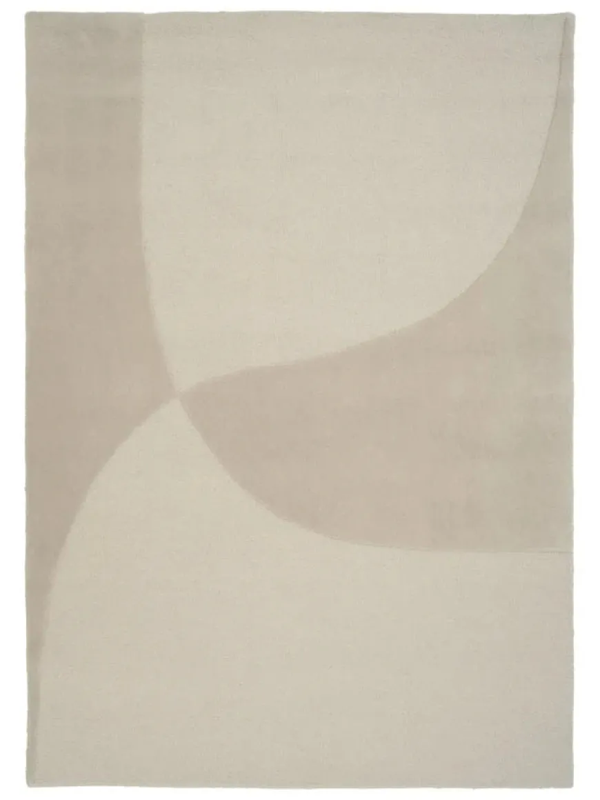 Split Plains Tæppe, Beige fra Linie Design