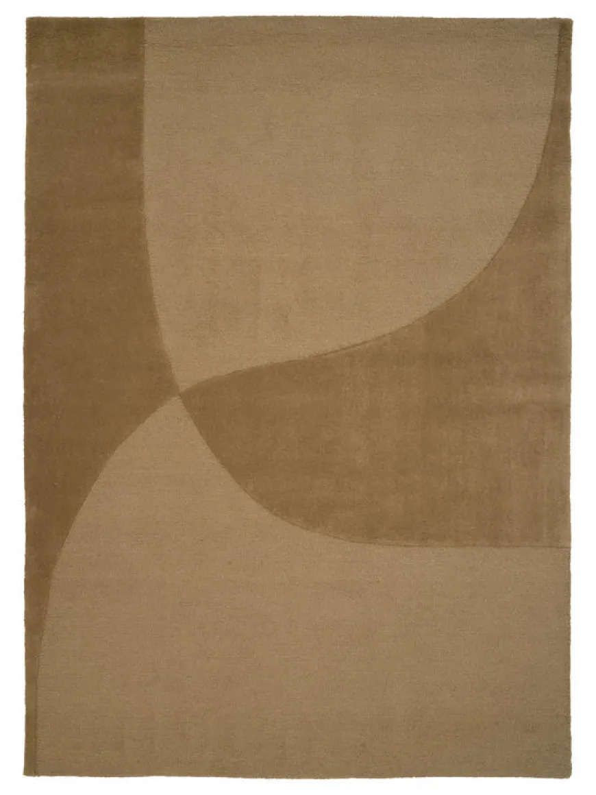 Split Plains Tæppe, Beige fra Linie Design