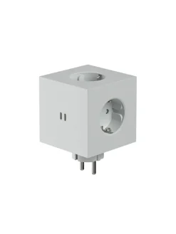 Square 2 Stikdåse med USB, beige fra Avolt