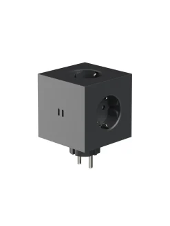 Square 2 Stikdåse med USB, beige fra Avolt