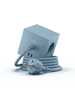 Square 1 Stikdåse med USB-C, beige fra Avolt