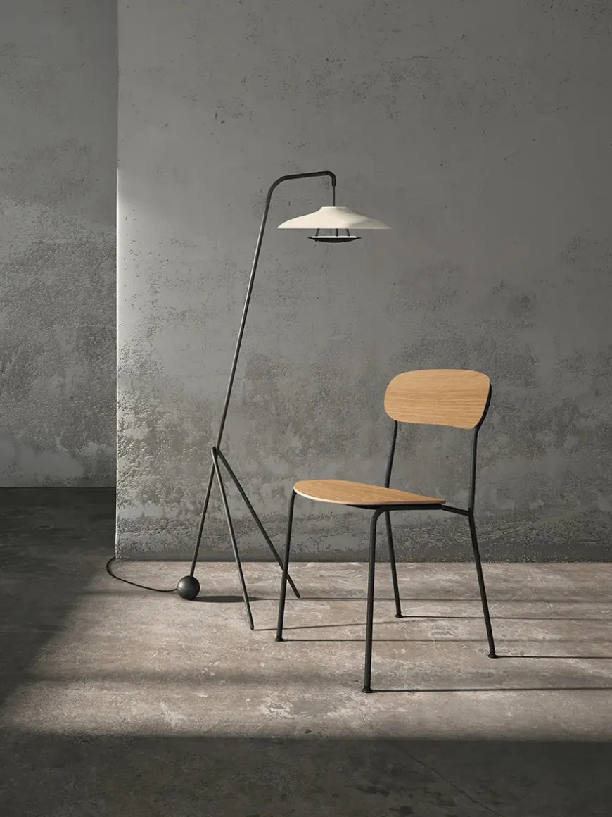 Stack Dining Chair, natural oak fra Stellar Works