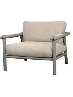 Sticks Loungestol, taupe aluminium fra Cane-line