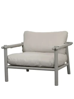 Sticks Loungestol, taupe aluminium fra Cane-line