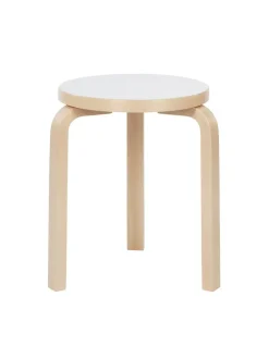 Stool 60, zebra fabric fra Artek