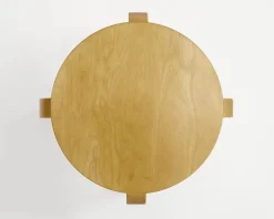 Stool E60, honey stained birk fra Artek