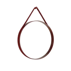 Strap Mirror No 2 Ø50 Red - Spejl fra Hay