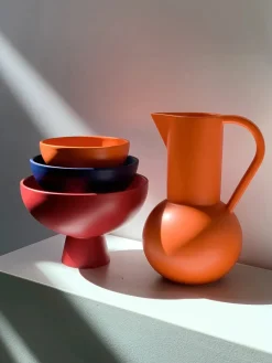 Strøm Skål, vibrant orange fra raawii