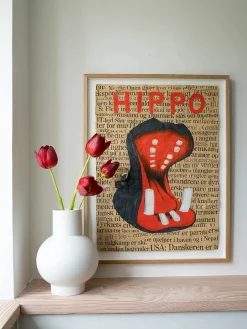 Strøm Vase, coral blush fra raawii