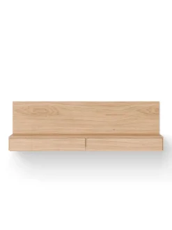 Tana Wall Mounted Media Module, black stained oak fra New Works