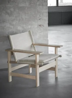 The Canvas Chair, lys olieret eg natur canvas af Børge Mogensen