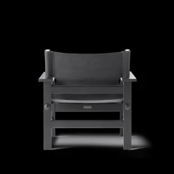 The Canvas Chair, røget eg sort canvas af Børge Mogensen