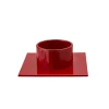 The Square lysestage Ø5 cm, rød fra Kunstindustrien