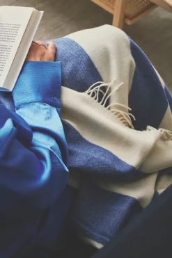 The Sweater Plaid, blue fra Silkeborg Uldspinderi