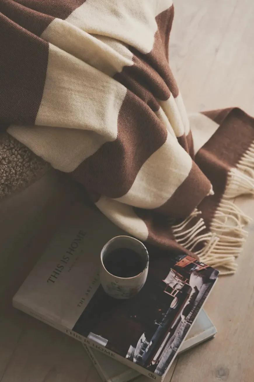 The Sweater Plaid, brown fra Silkeborg Uldspinderi