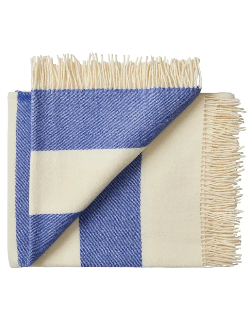 The Sweater Plaid, cobalt fra Silkeborg Uldspinderi