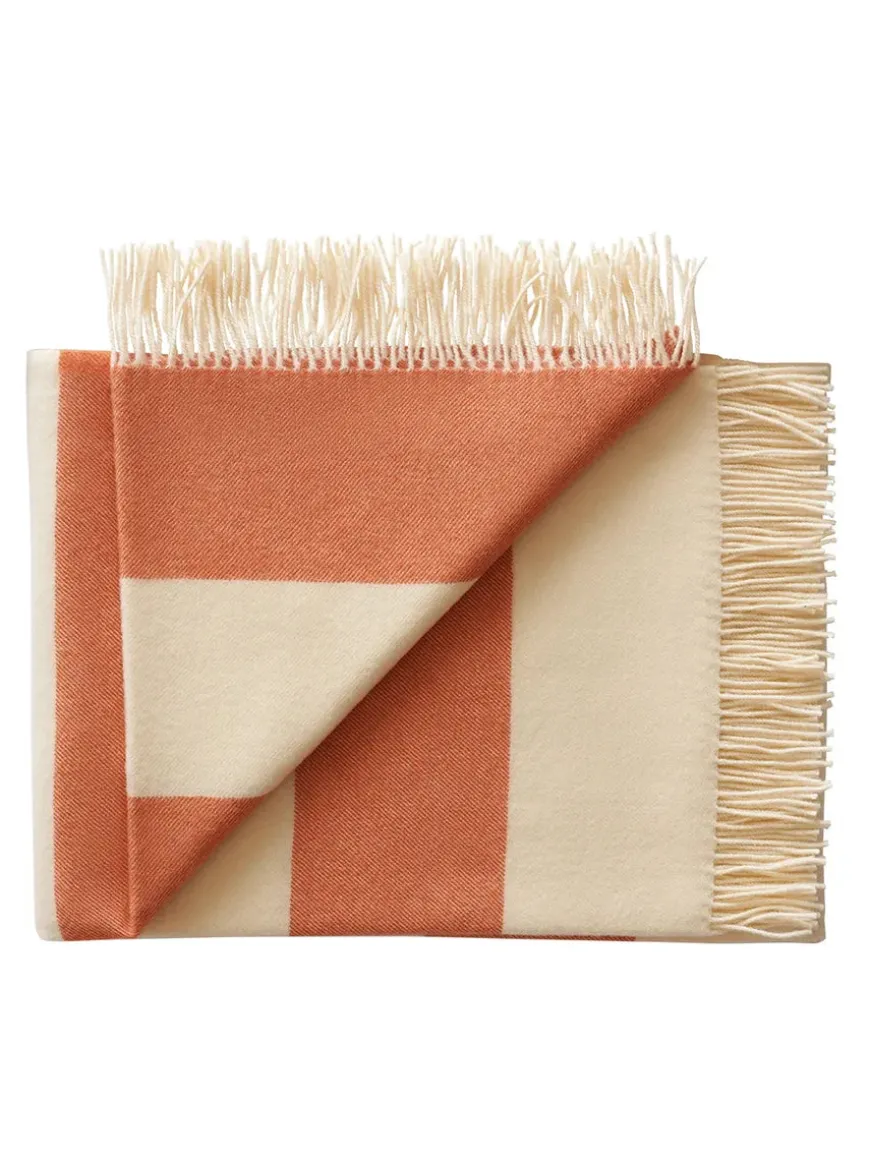 The Sweater Plaid, orange fra Silkeborg Uldspinderi