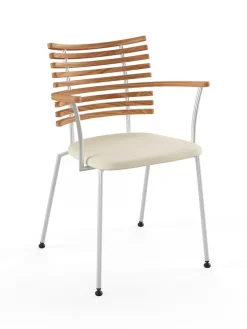 Tiger Armstol, creme læder fra Naver Collection