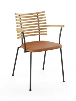 Tiger Armstol, creme læder fra Naver Collection