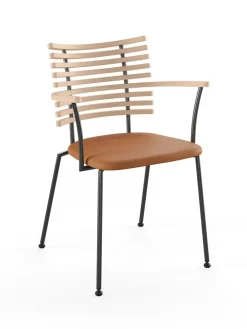 Tiger Armstol, creme læder fra Naver Collection