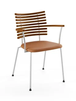 Tiger Armstol, creme læder fra Naver Collection