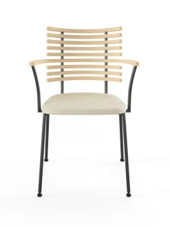 Tiger Armstol, sort læder fra Naver Collection