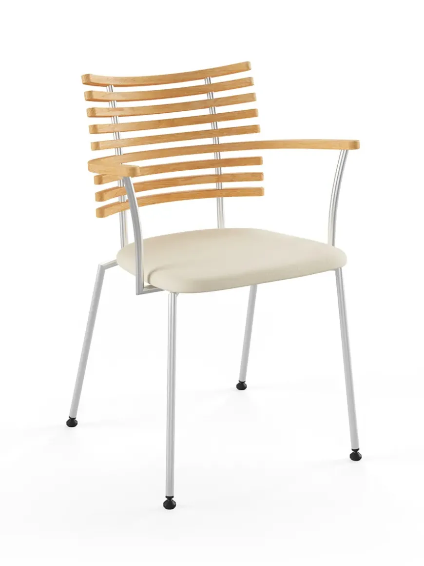 Tiger Armstol, sort læder fra Naver Collection