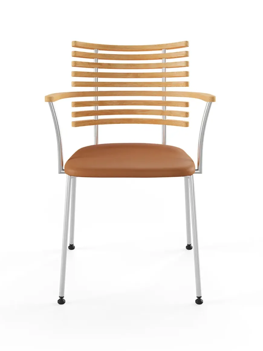 Tiger Armstol, sort læder fra Naver Collection