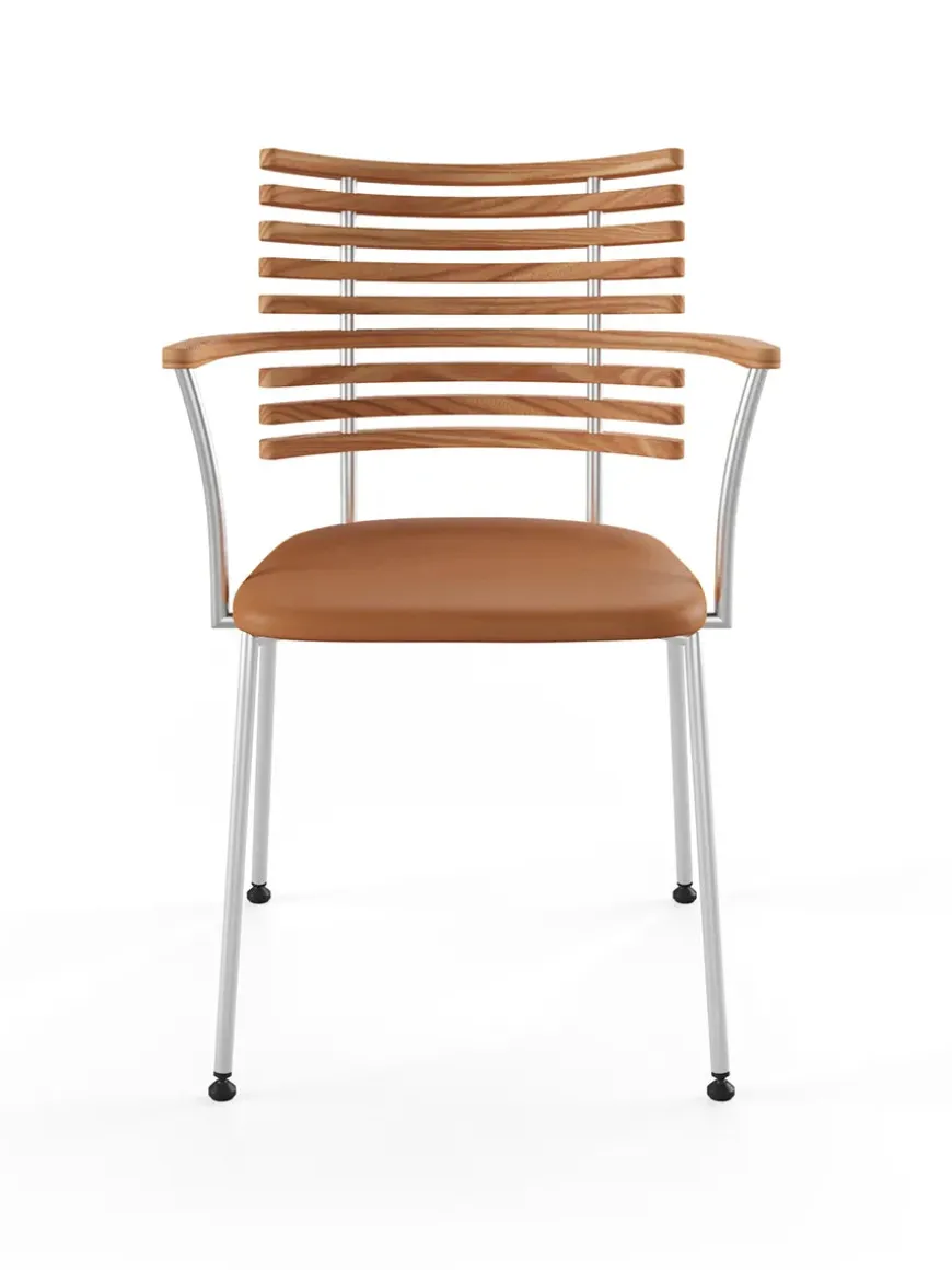 Tiger Armstol, sort læder fra Naver Collection