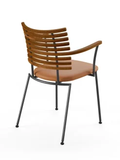 Tiger Armstol, sort læder fra Naver Collection