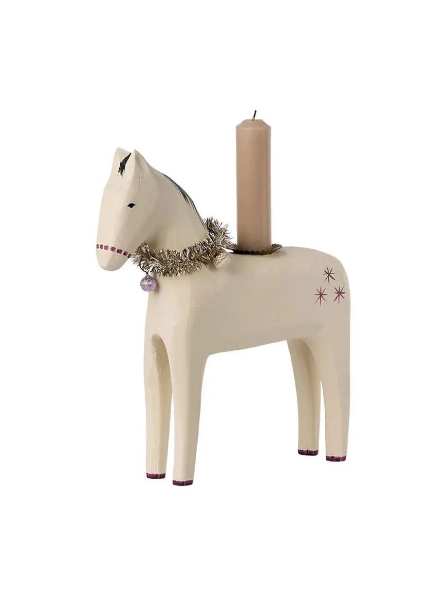 Træhest Lysestage, stor fra Maileg