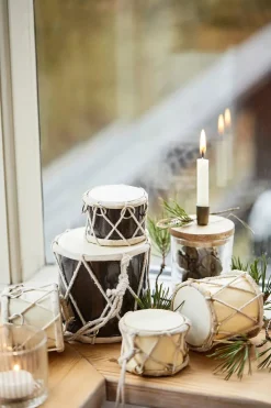 Tromme mini, mørkebrun fra Ib Laursen