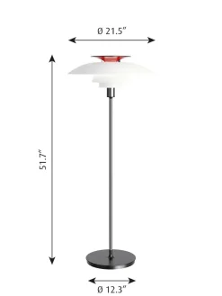 Underskærm til PH 80 Gulvlampe fra Louis Poulsen