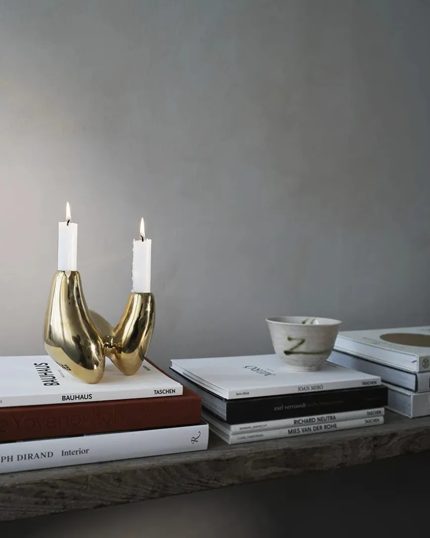 Unity Candleholder, silver fra Hein Studio