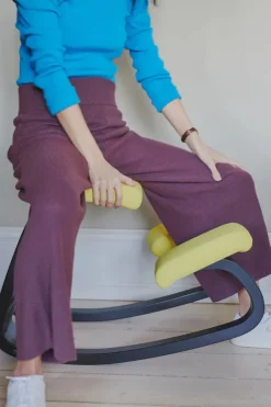 Variable Balans Stol, light brown wood/reflect 984 fra Variér